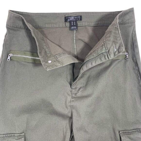 army green cargo utility  pants joggers size medium - Picture 12 of 16